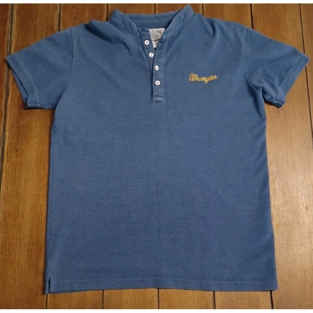 Wrangler Blue Single Stitched Short Sleeve Tee